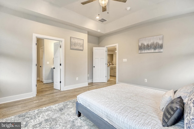 19103 Windsor, Drayden, MD 20630 - bedroom featuring visible vents, baseboards, and light wood-style floors