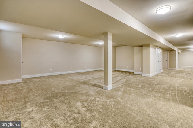 19103 Windsor, Drayden, MD 20630 - finished below grade area featuring carpet and baseboards