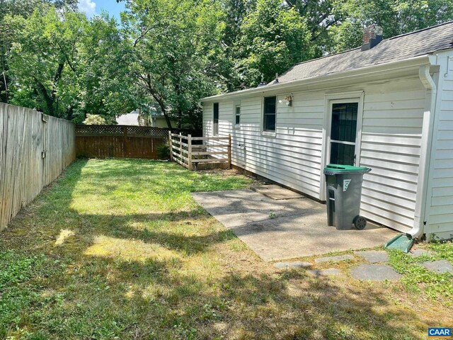 1616 Mulberry Ave, Charlottesville, VA 22903 - view of yard featuring a patio and a fenced backyard
