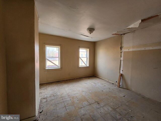 1417 E Preston St, Baltimore, MD 21213 - spare room featuring tile patterned floors