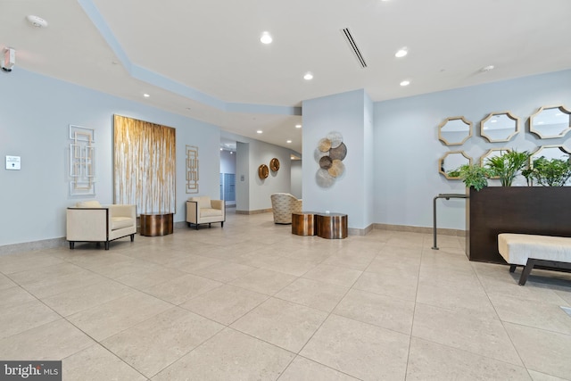 community lobby featuring visible vents