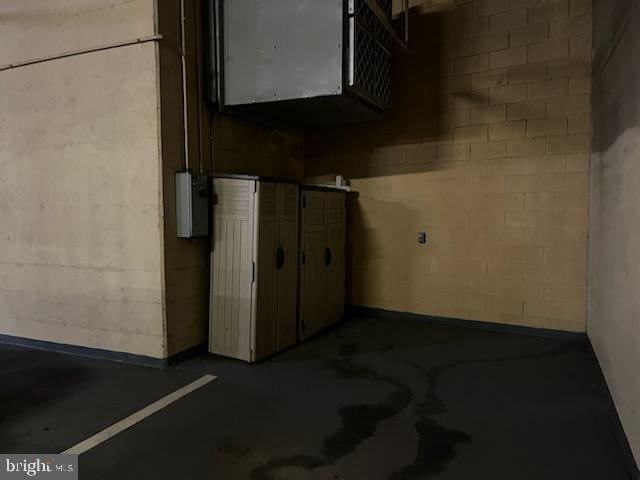 3101 N Hampton Dr Unit 912, Alexandria, VA 22302 - garage with concrete block wall