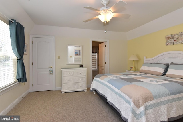 20324 Mallory Ct Unit 49, Rehoboth Beach, DE 19971 - bedroom with carpet floors, a ceiling fan, and baseboards