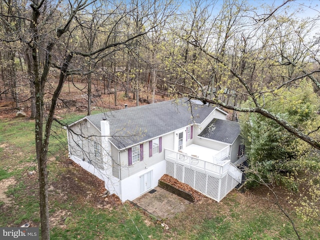 drone / aerial view