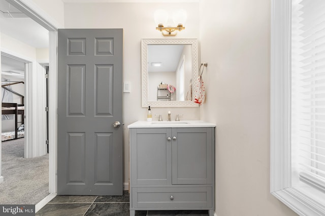 bathroom featuring vanity