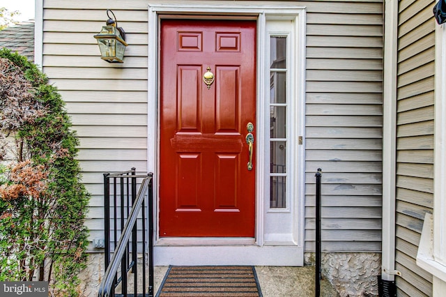 view of entrance to property