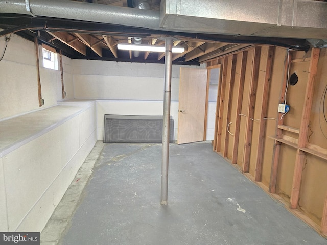 view of basement