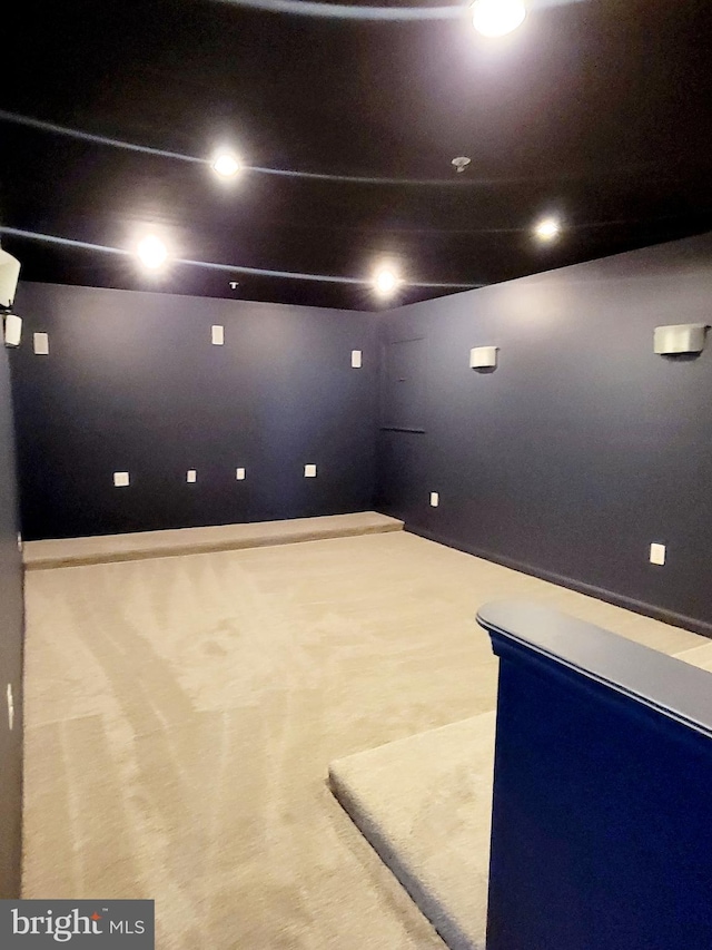 cinema with carpet flooring