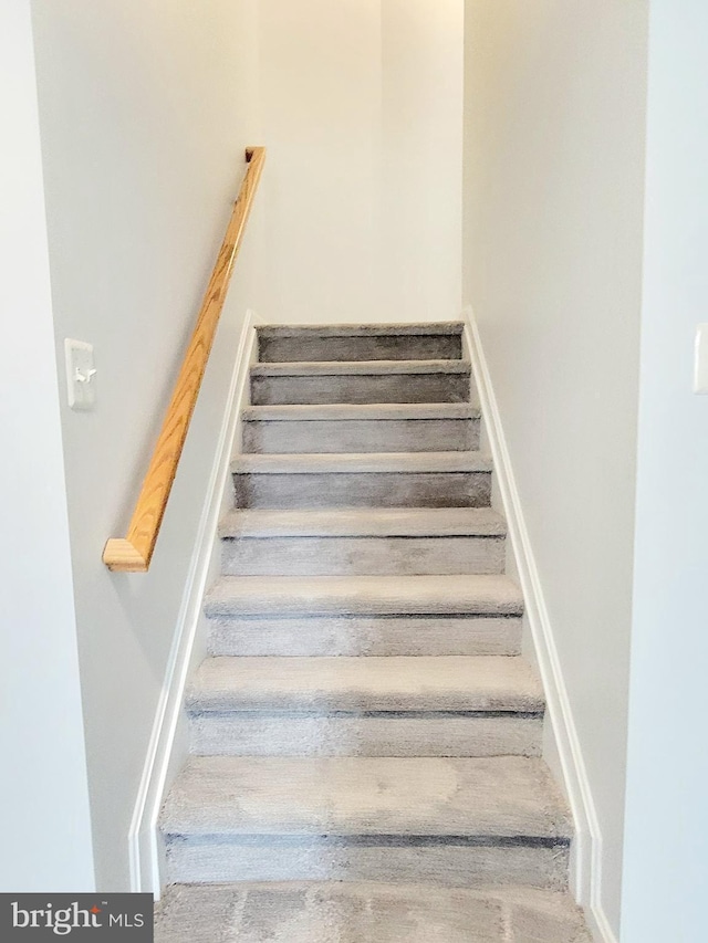 view of stairway