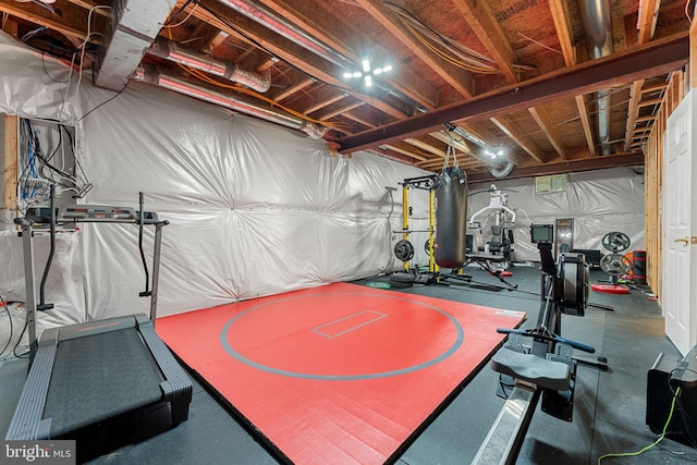 view of workout room