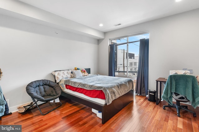 2714 W Jefferson St, Philadelphia, PA 19121 - bedroom with hardwood / wood-style floors, recessed lighting, visible vents, and baseboards