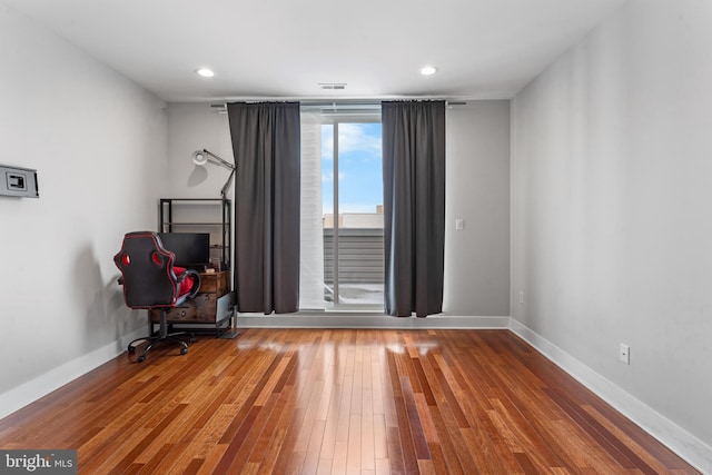 2714 W Jefferson St, Philadelphia, PA 19121 - interior space with visible vents, recessed lighting, baseboards, and hardwood / wood-style flooring