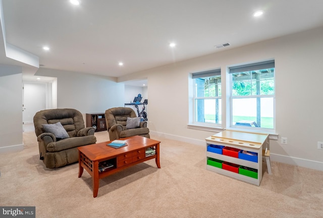 427 Whispering Elm Ln, Millersville, MD 21108 - carpeted living room with recessed lighting and baseboards