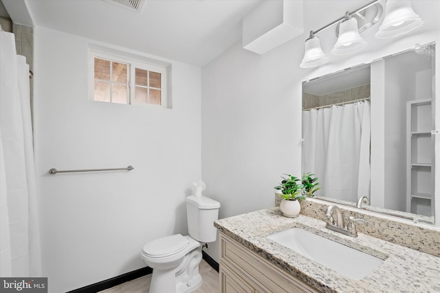 8801 Temple Hill Rd, Clinton, MD 20735 - full bath with curtained shower, toilet, and vanity
