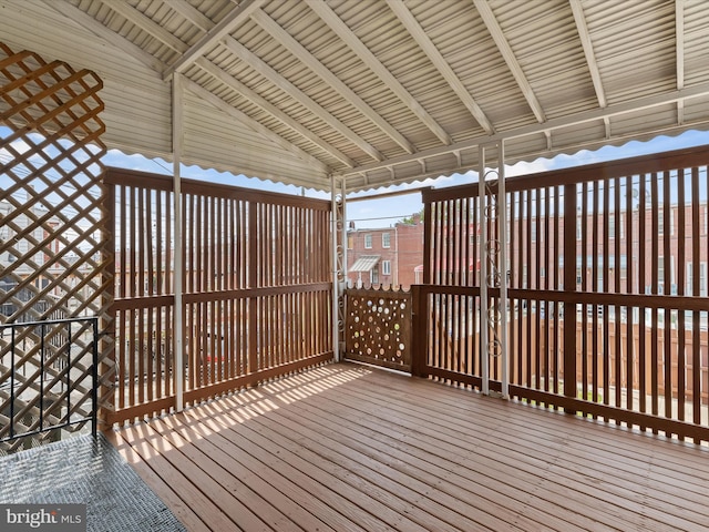 view of wooden terrace