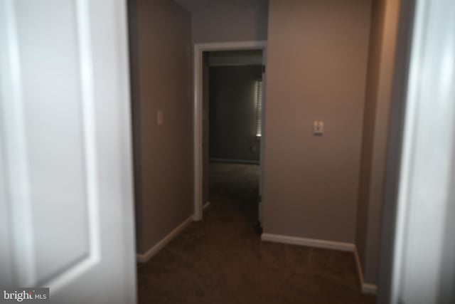 3539 Smokethorn Ct, Waldorf, MD 20602 - hallway with baseboards and dark carpet