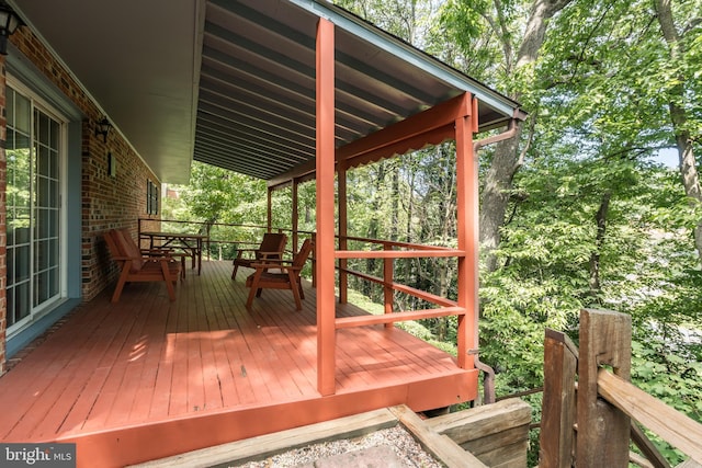 126 Armstrong Pl, Winchester, VA 22602 - view of wooden deck