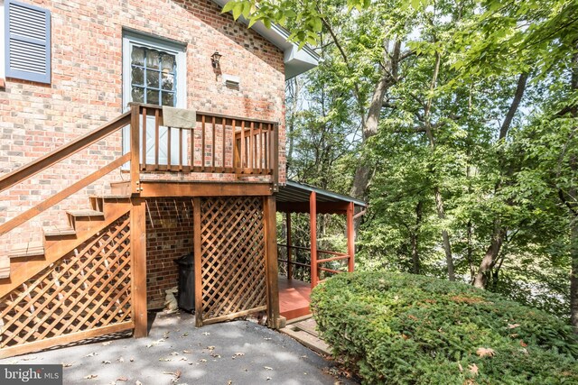 126 Armstrong Pl, Winchester, VA 22602 - deck featuring stairs