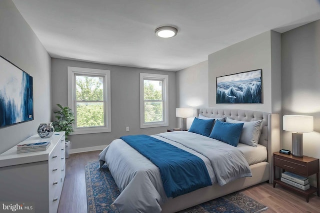 1843 W Pratt St, Baltimore, MD 21223 - bedroom with wood finished floors and baseboards