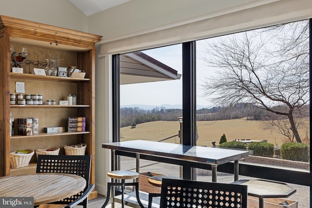 4204 Old Fincastle Rd, Fincastle, VA 24090 - dining area featuring lofted ceiling