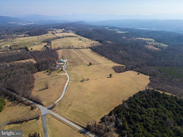 4204 Old Fincastle Rd, Fincastle, VA 24090 - drone / aerial view with a rural view and a mountain view