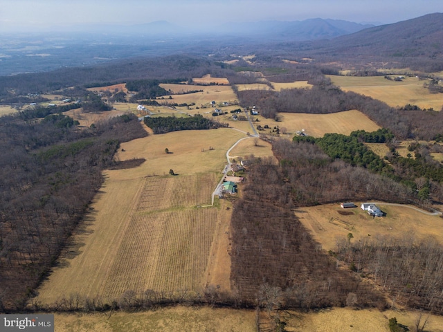 4204 Old Fincastle Rd, Fincastle, VA 24090 - drone / aerial view with a rural view and a mountain view