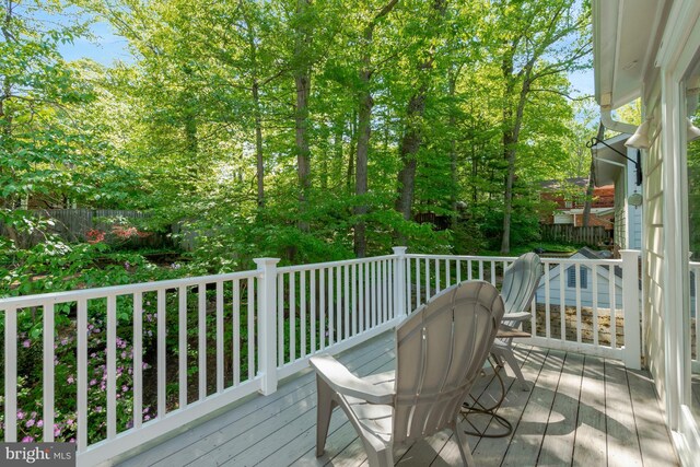 3313 Midland Rd, Fairfax, VA 22031 - view of wooden deck