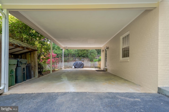3313 Midland Rd, Fairfax, VA 22031 - view of parking / parking lot with fence and a carport