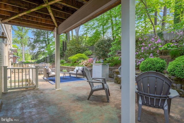 3313 Midland Rd, Fairfax, VA 22031 - view of patio / terrace featuring a fenced backyard
