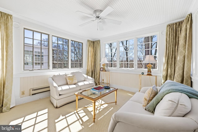 24 Whitfield Rd, Baltimore, MD 21210 - sunroom featuring baseboard heating
