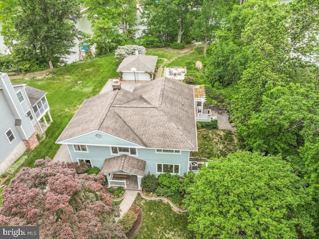 view from above of property