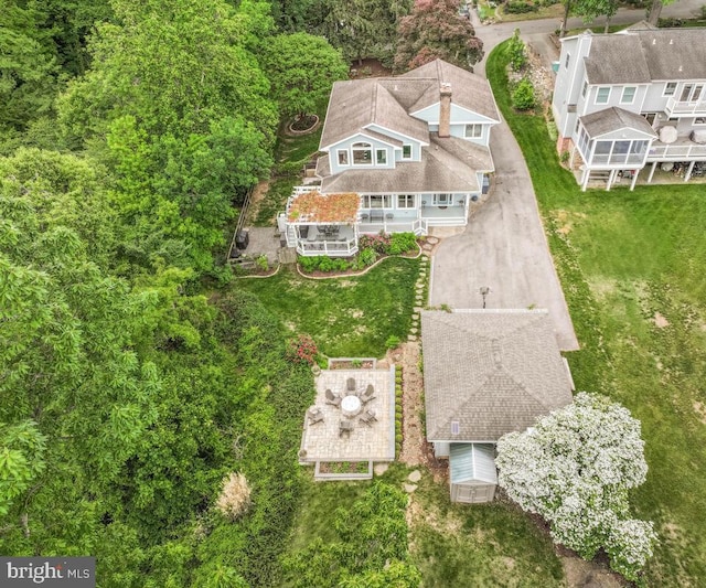 view of subject property
