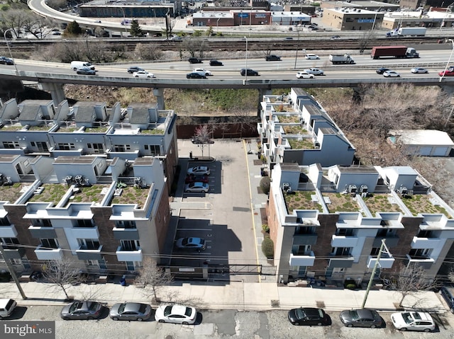 drone / aerial view featuring a residential view