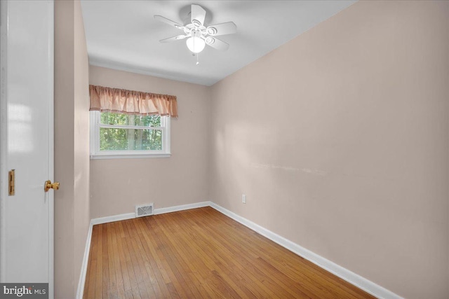 119 Rieck Ave, Millville, NJ 08332 - unfurnished room featuring hardwood / wood-style floors, a ceiling fan, and baseboards