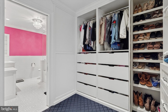 view of closet