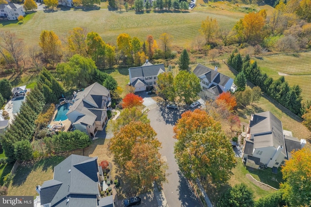 birds eye view of property featuring a residential view