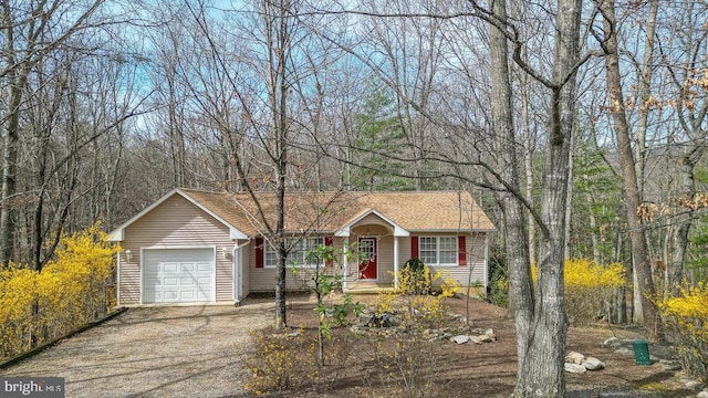 159 Yancey Ct, Mc Gaheysville, VA 22840 - ranch-style home with an attached garage, driveway, and fence