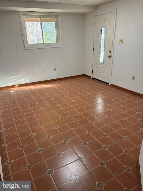 entrance foyer with baseboards