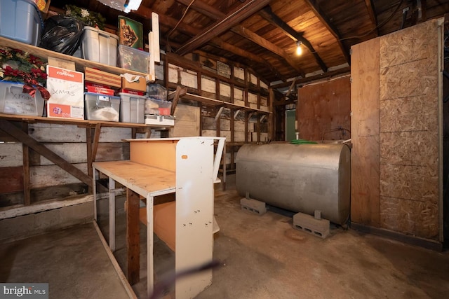 storage with heating fuel