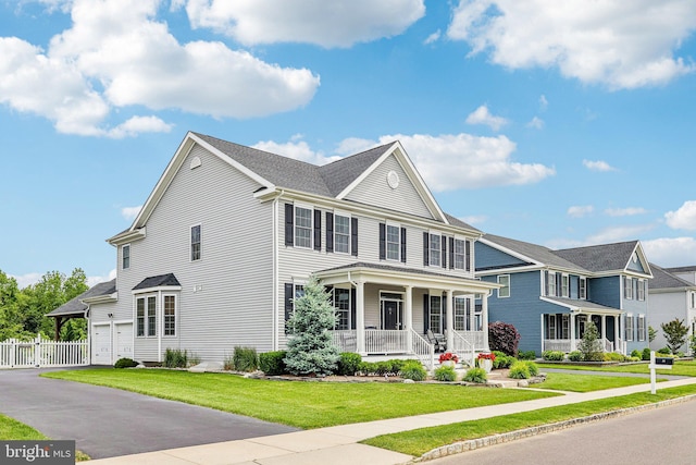 52 Olivia Way, Chesterfield, NJ 08515 - view of front facade with covered porch and a garage