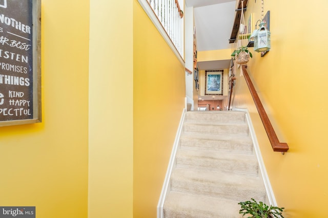 20422 Asheville Dr, Millsboro, DE 19966 - staircase with baseboards and carpet floors
