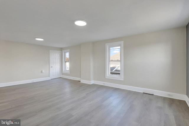 475-477 2nd St, Highspire, PA 17034 - unfurnished room featuring visible vents, baseboards, and wood finished floors