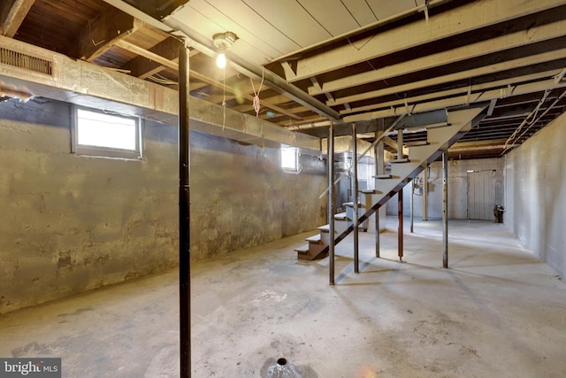 475-477 2nd St, Highspire, PA 17034 - below grade area with stairway