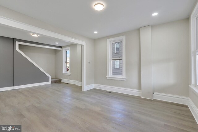 475-477 2nd St, Highspire, PA 17034 - interior space featuring recessed lighting, baseboards, and wood finished floors