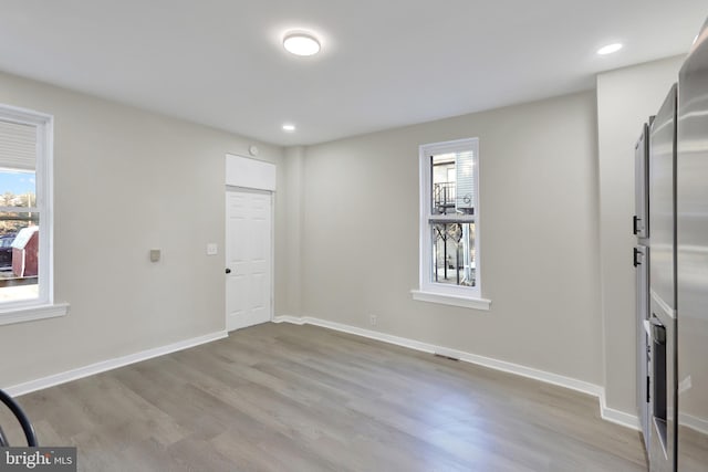 475-477 2nd St, Highspire, PA 17034 - foyer entrance with recessed lighting, baseboards, and wood finished floors