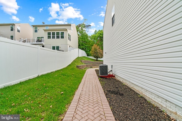 6984 Elm Ave, Elkridge, MD 21075 - view of yard with central air condition unit and fence