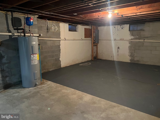 10917 Kemper Dr, Williamsport, MD 21795 - unfinished basement with electric panel and water heater