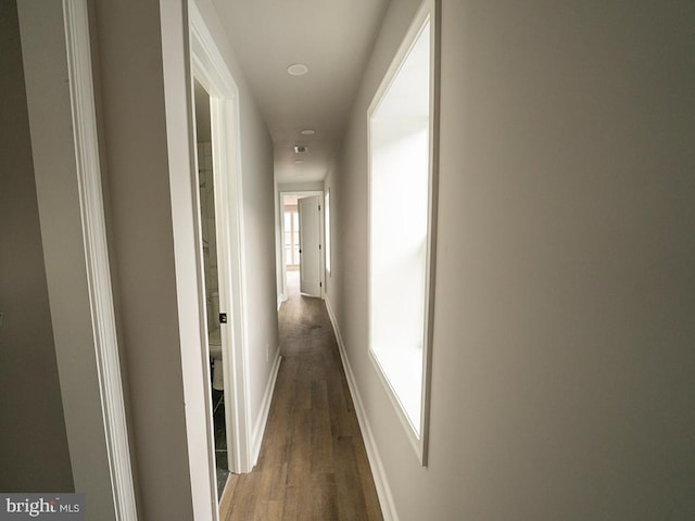 2005 N Lawrence St, Philadelphia, PA 19122 - corridor with wood finished floors, recessed lighting, plenty of natural light, and baseboards
