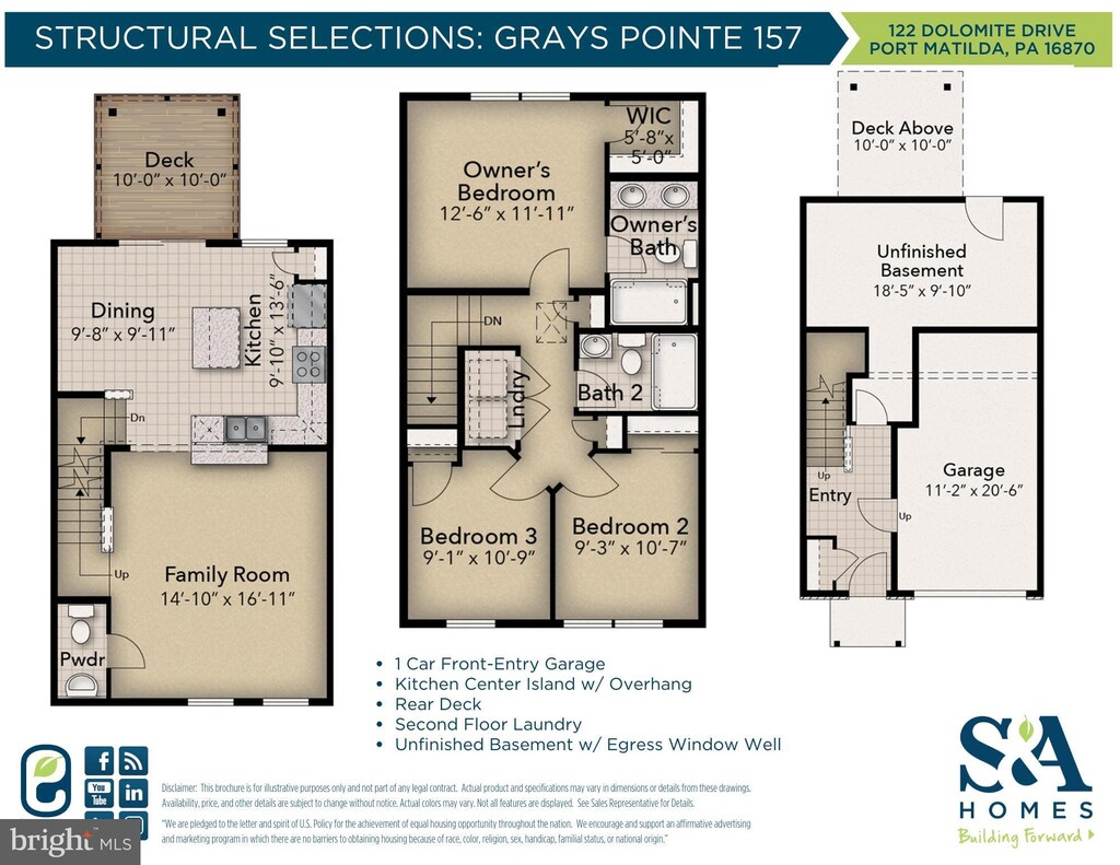 126 Dolomite Dr, Port Matilda, PA 16870 - floor plan
