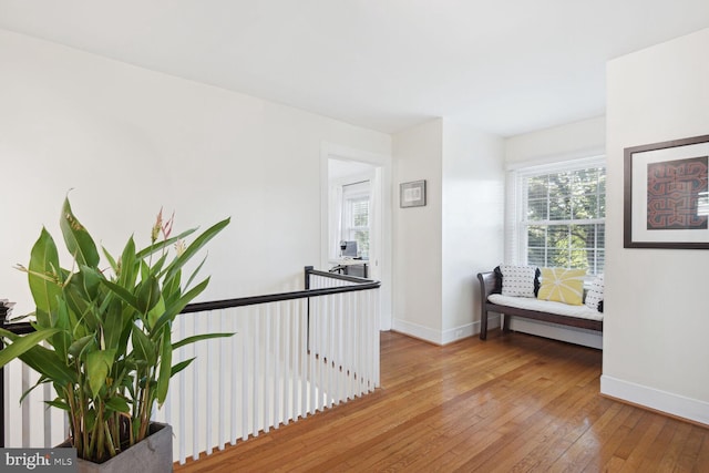 1614 Grace Church Rd, Silver Spring, MD 20910 - hall with baseboards and wood-type flooring